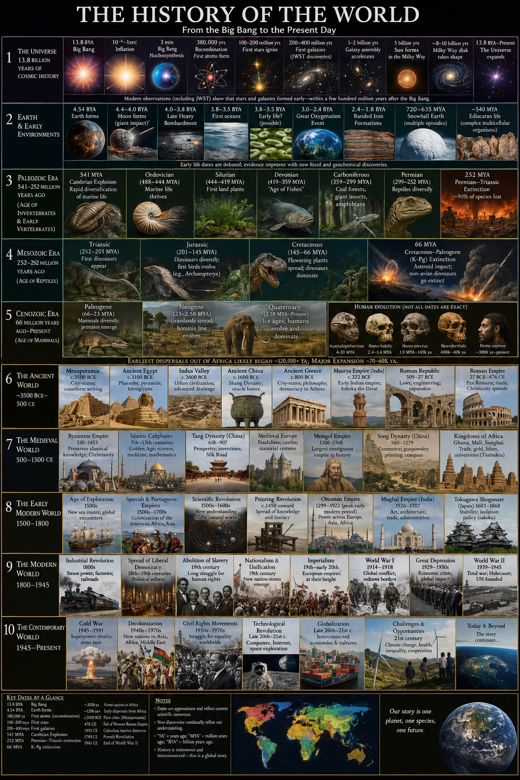 The History of the World infographic, full size.